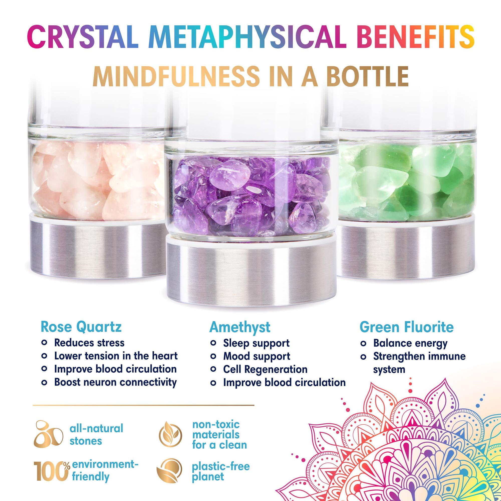 OSANA Crystal Water Bottle tea infuser enables loose leaf infusions on the go