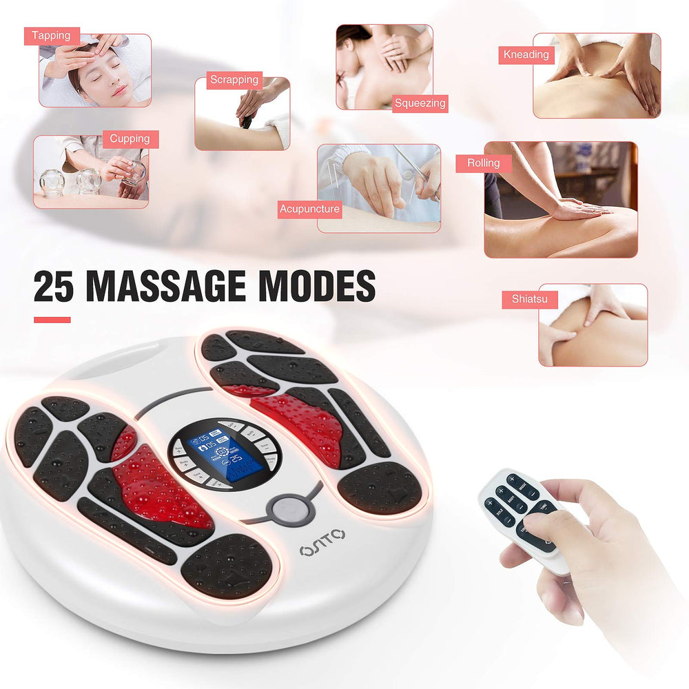 OSITO massager display with user-friendly controls visible.
