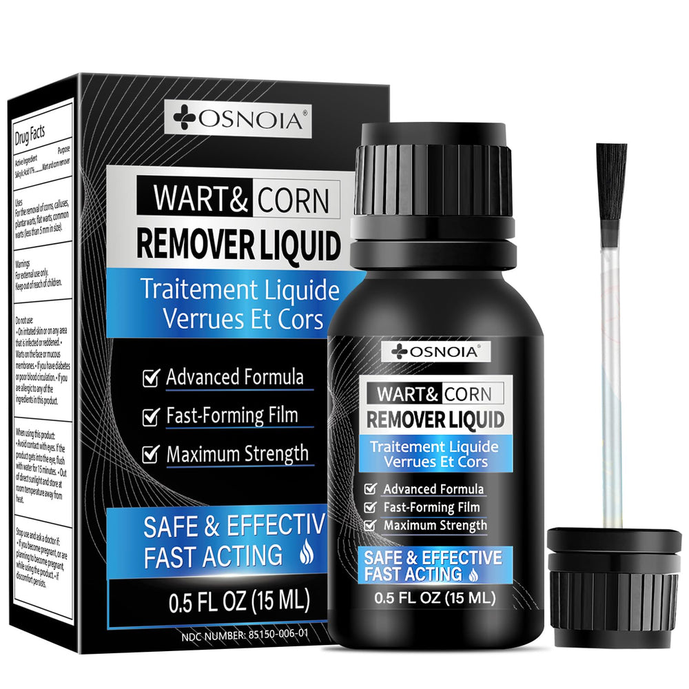 OSNOIA Wart Remover Liquid orange bottle for on-the-go wart treatment and easy daily use.