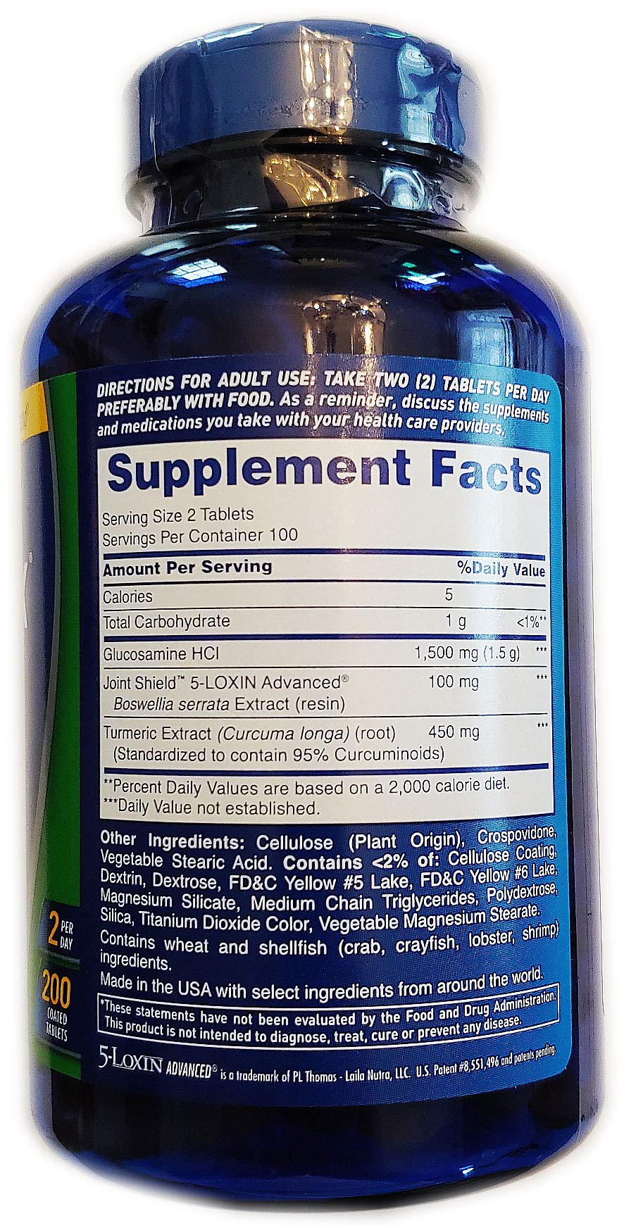Osteo Bi-Flex glucosamine tablets close-up highlighting potential joint support.