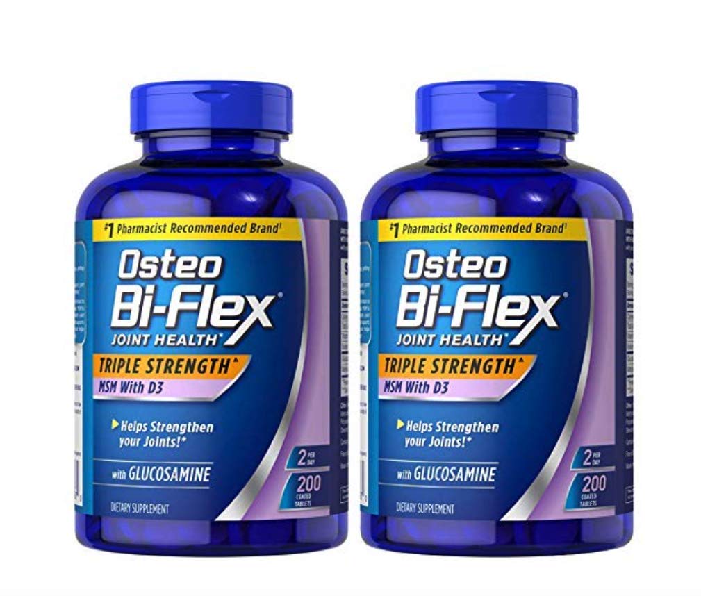 Osteo Bi-Flex Triple Strength MSM Vitamin D3 200 tabs image promotes joint comfort