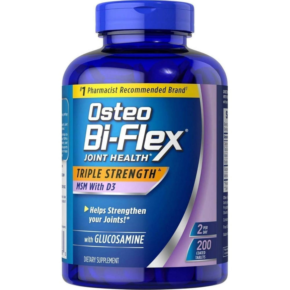 Osteo Bi-Flex triple-strength tablets packshot for daily joint support possibilities.