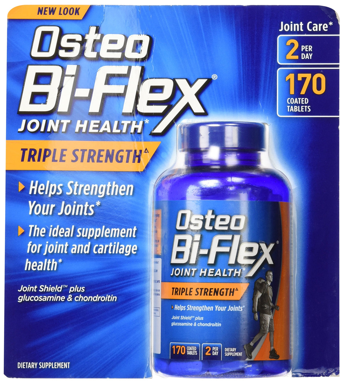 Osteo Bi-Flex Triple Strength bottle caplets for daily joint support.