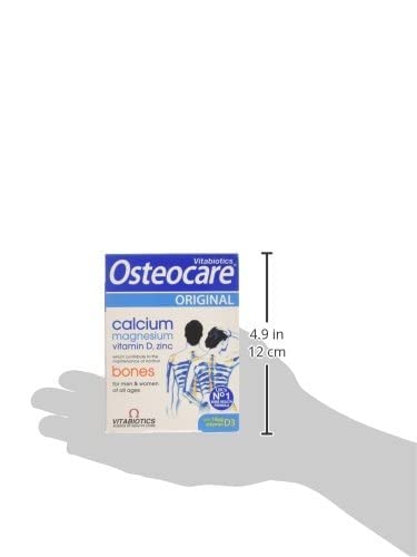 Osteocare shown in an active lifestyle setting beside workout gear.