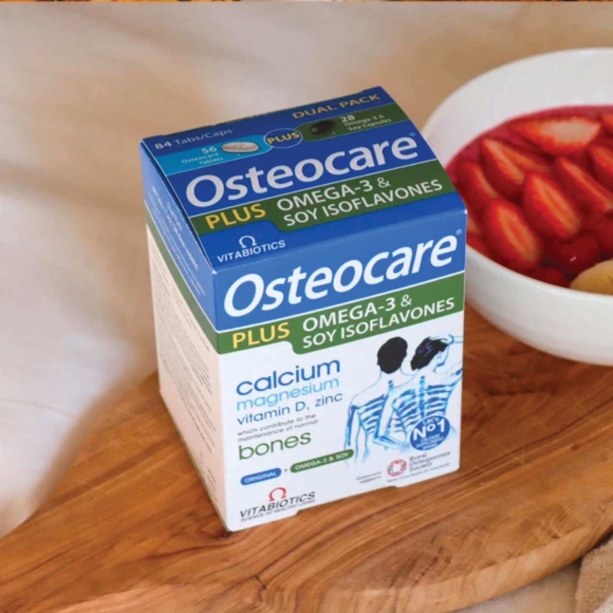 Osteocare Plus calcium and vitamin D3 tablet for calcium absorption.