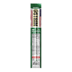 Ostrim Original texture close-up highlighting lean meat for a quick protein boost.