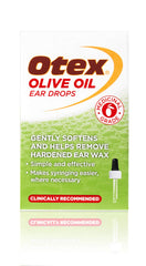 OTEX Gotas de Aceite de Oliva para Oídos, botella con cuentagotas para aplicación suave