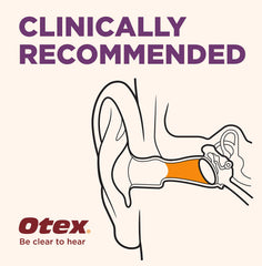 OTEX ear wax softening action close-up highlights comforting use at home