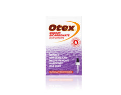 OTEX sodium bicarbonate drops bottle for gentle ear wax softening and easier cleaning