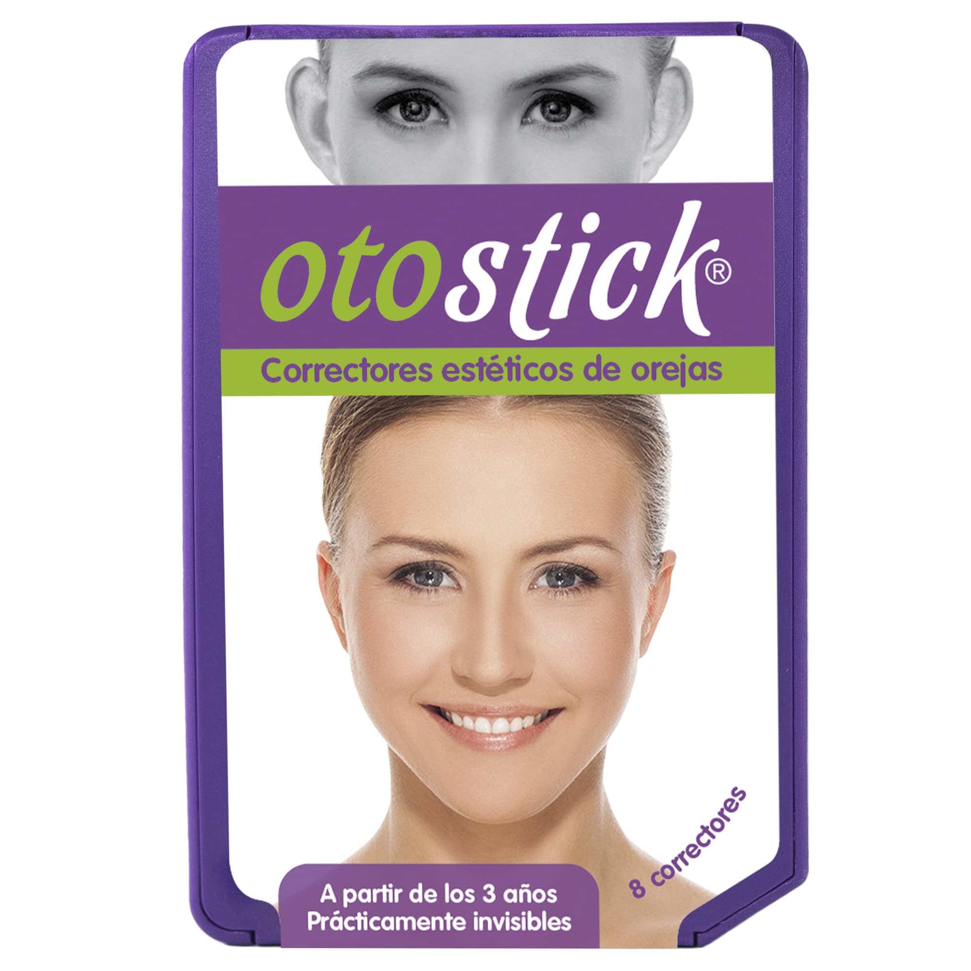 Otostick eight-pack ear correctors for discreet, non-surgical ear shaping.