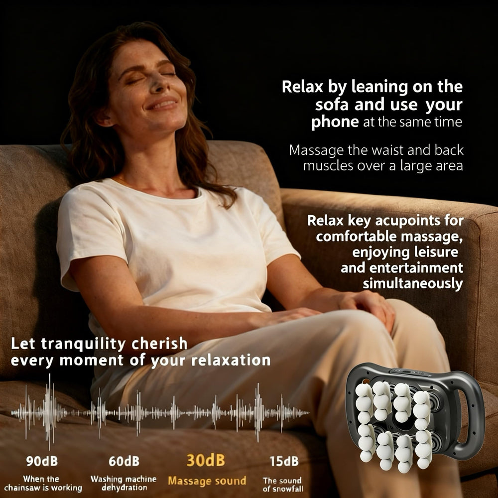 Otpuskay massage head attachments enable targeted care for different muscles.