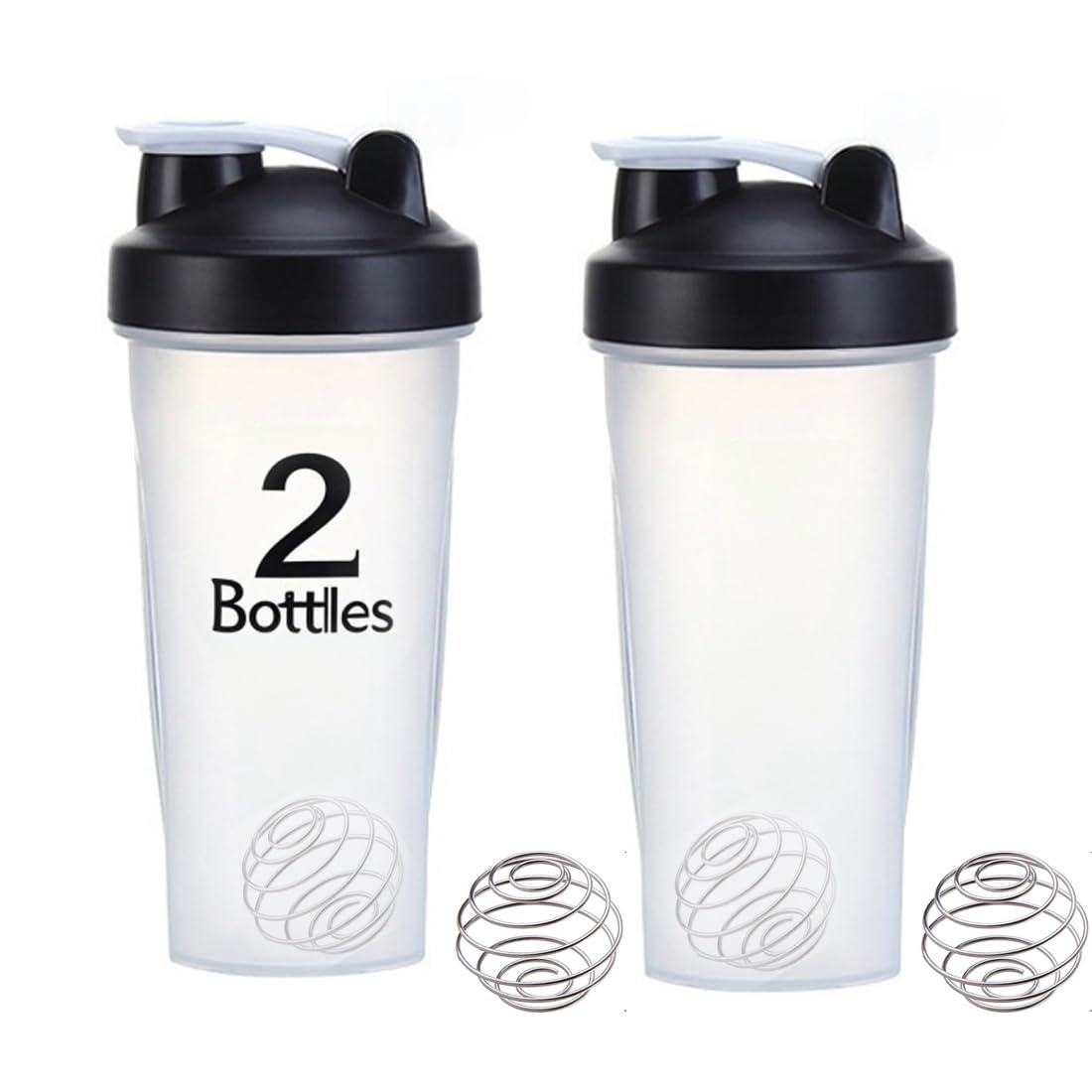 otylzto 2-pack 28 oz shaker bottle front view for protein mixes