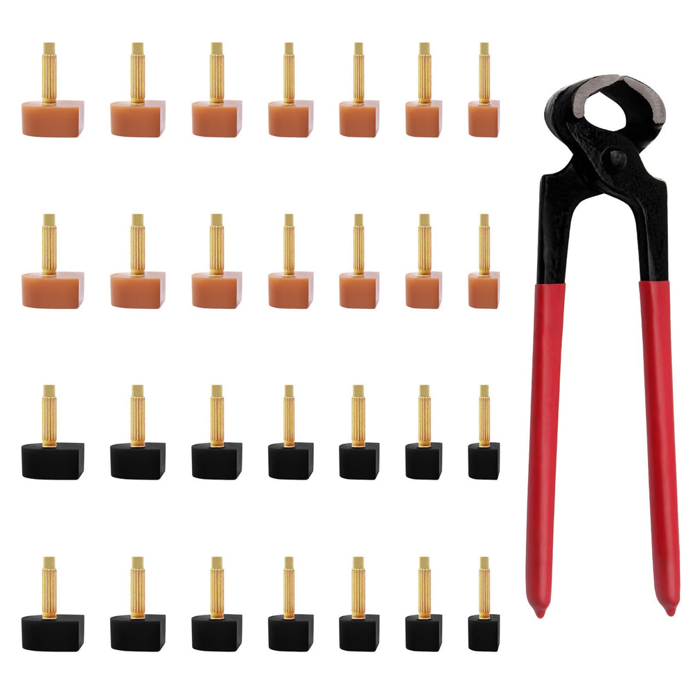 Puntas de tacón Oubaka de 7 mm para mayor estabilidad y durabilidad.