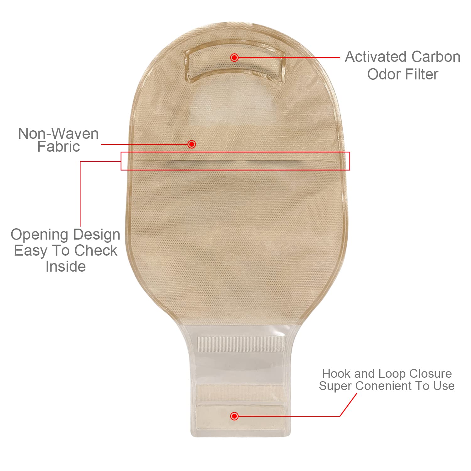 OUCHAN Carbou active filter reduces odors for discreet wear.