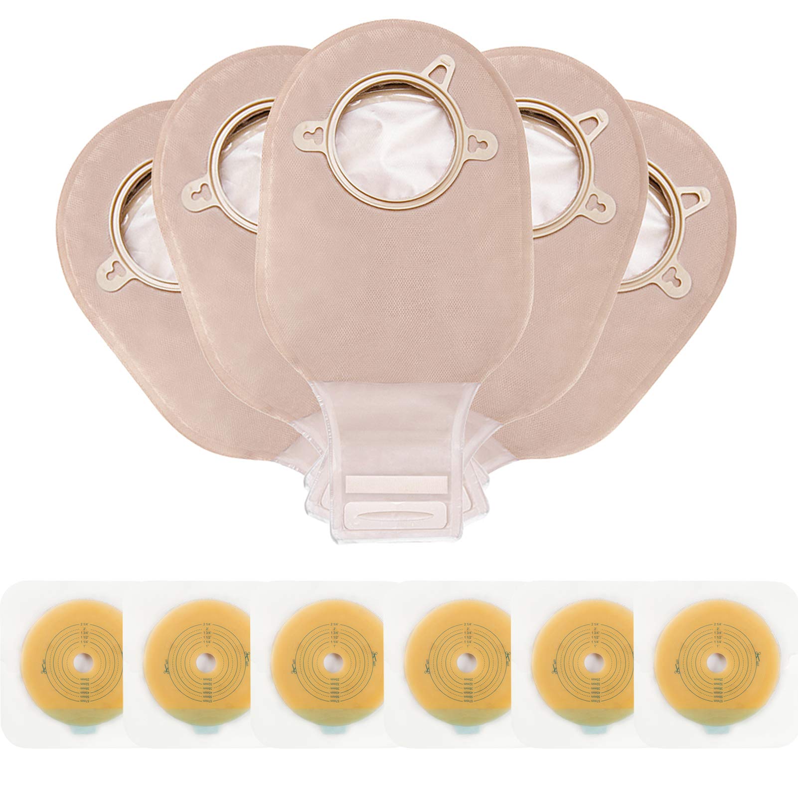 OUCHAN Carbou ostomy bag cut-to-fit 57mm for secure, customized fit.