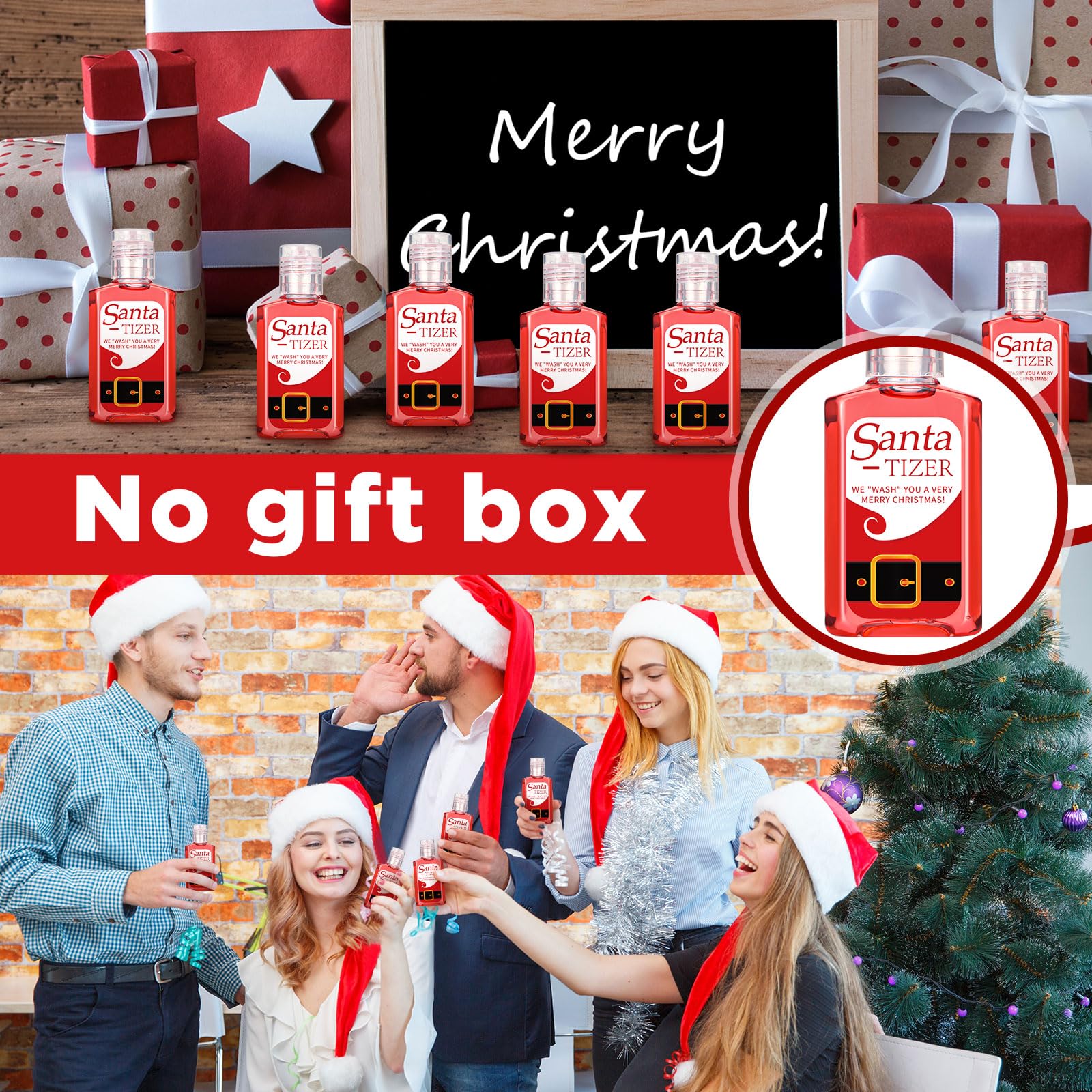 Oudain Christmas party favors featuring Santa design for giftable moments