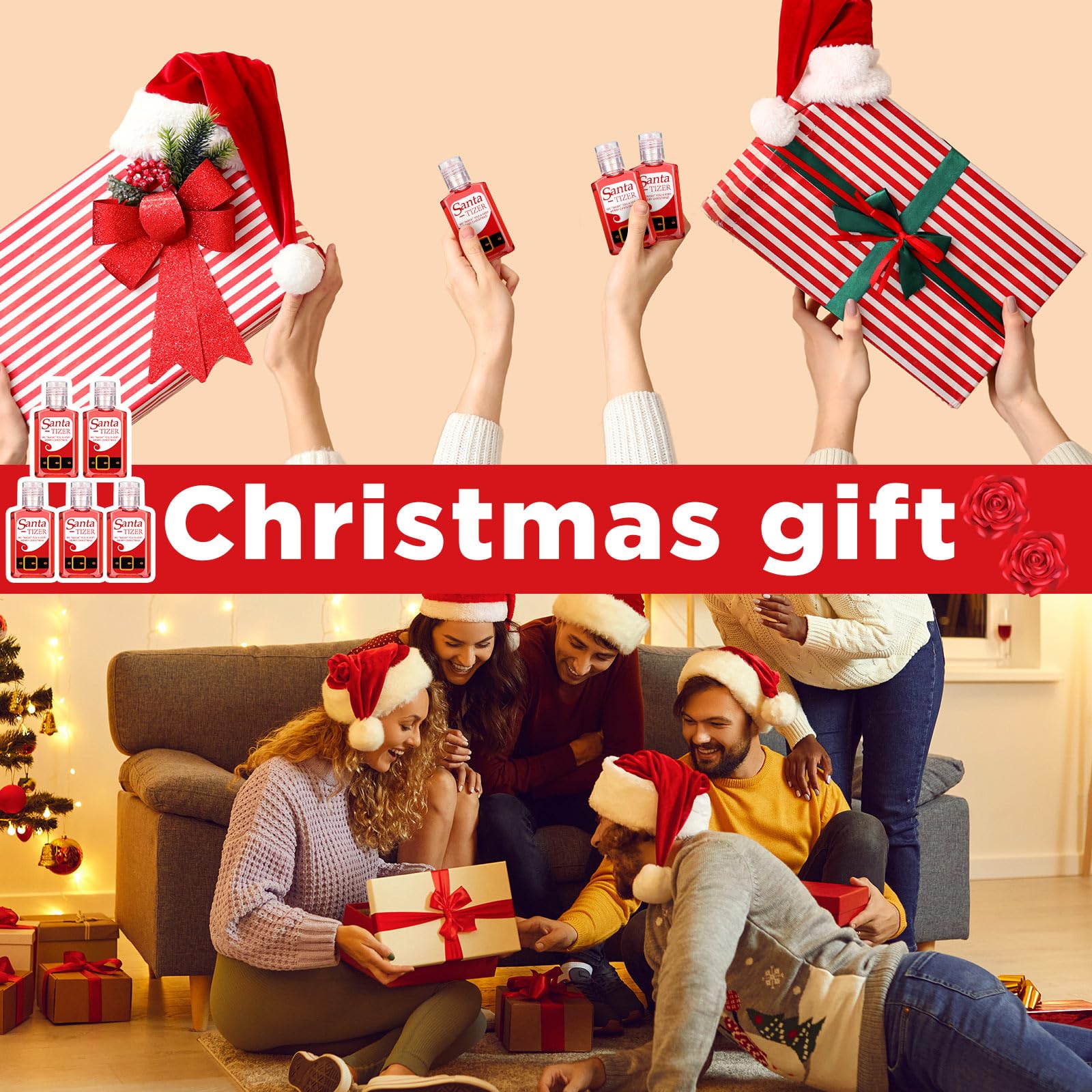 Oudain Santa-label packaging enhances holiday gifting and decor