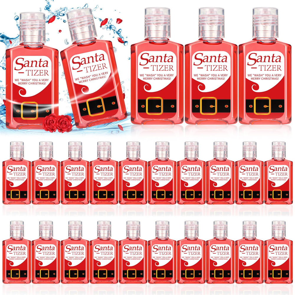 Oudain Santa hand sanitizer bulk pack with festive label for party favors