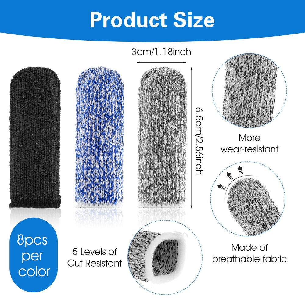 Ouligay finger cots with reinforced ends for durability and reuse.
