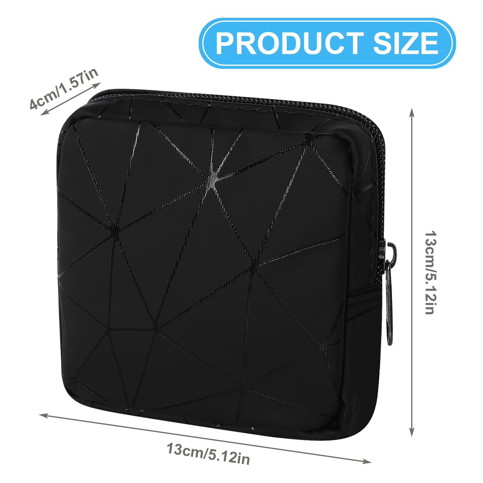 Ouligay sanitary napkin storage bag is waterproof and durable.