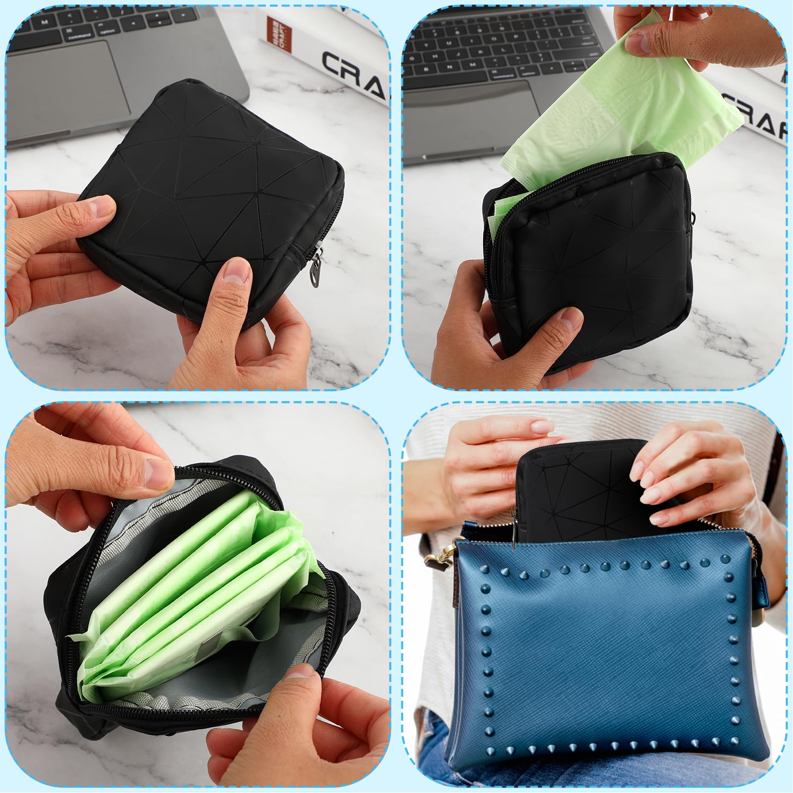 Ouligay travel-friendly period bag for daily errands and commuting.