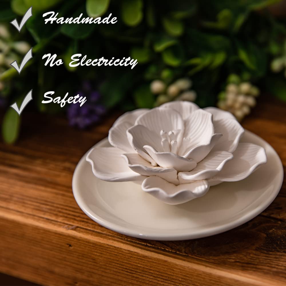 oumeiben desk-desktop porcelain diffuser on a workspace highlighting elegant design for scent