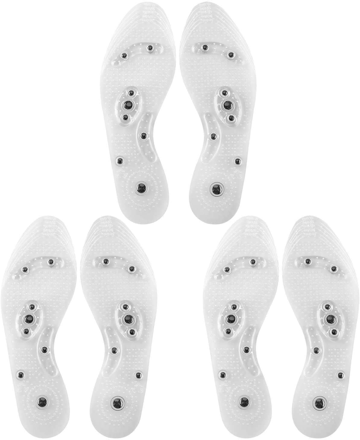 Oumers acupressure magnetic massage insoles pack for overall foot comfort and reflexology support.