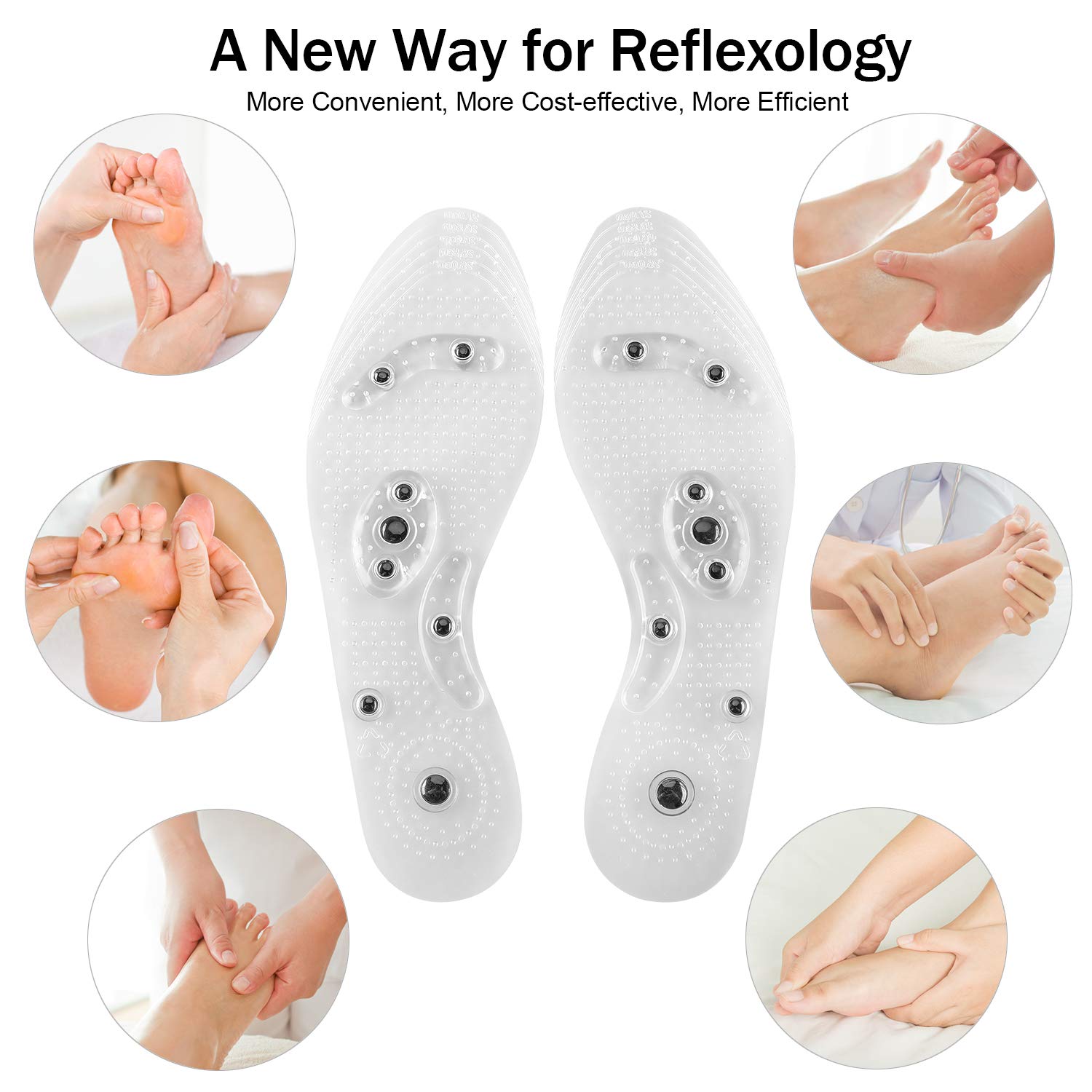Oumers one-size-fit-most insoles can be cut to tailor fit.