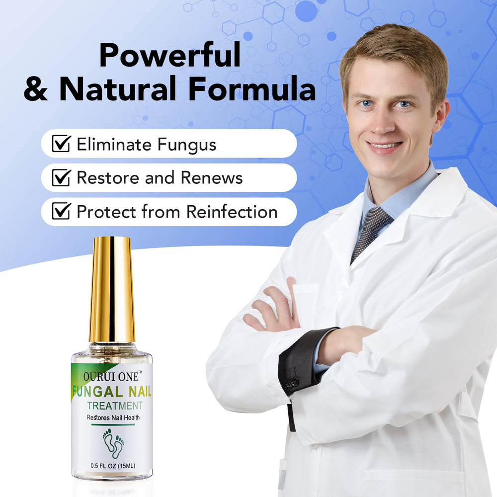 Ourui One 4-week progress shows improved nail appearance.