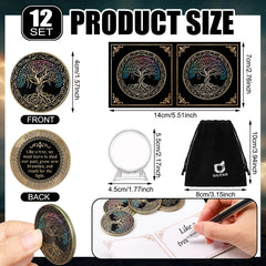 Outus acrylic display stand showcasing sobriety coins in a tidy setup.