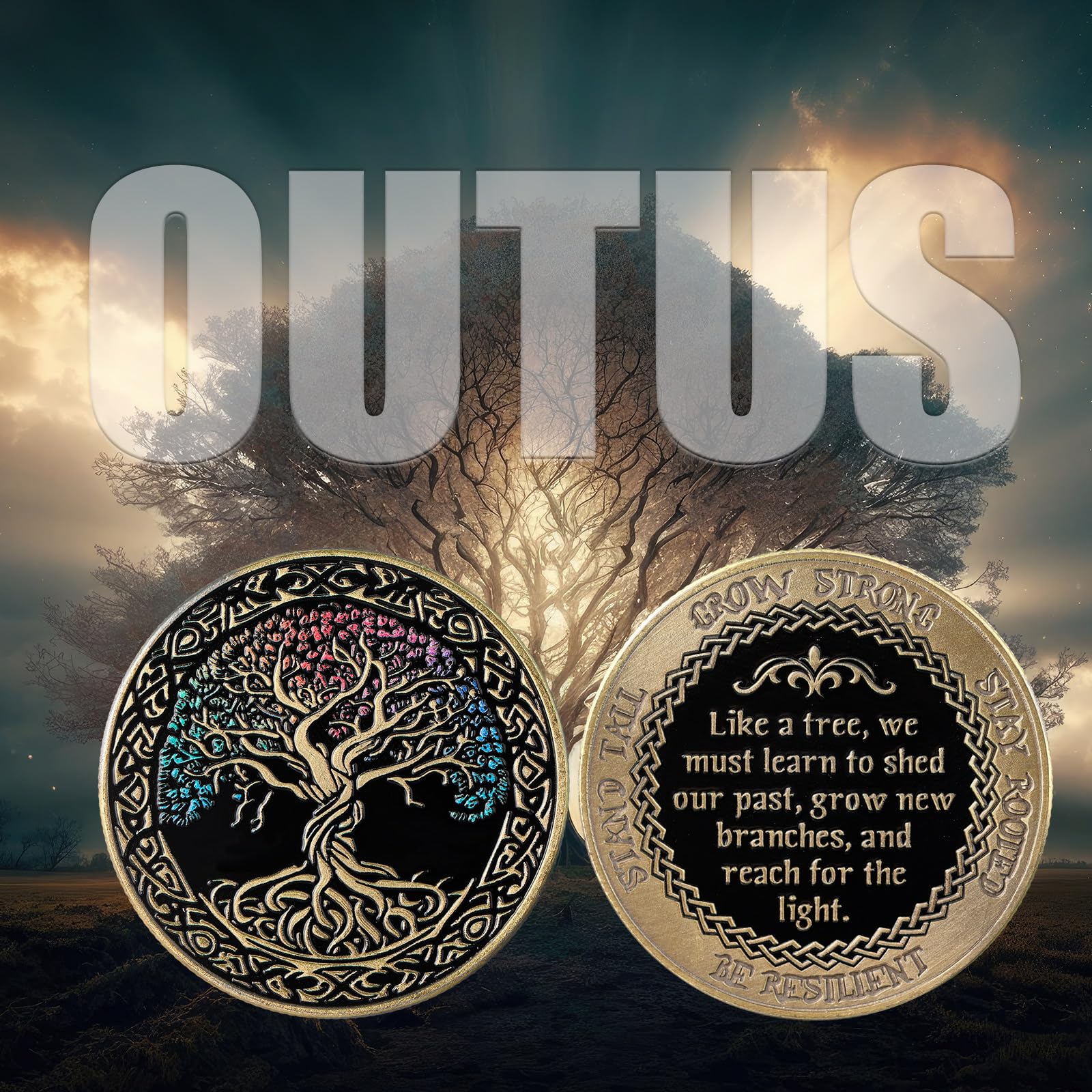 Outus black velvet drawstring bag protecting coins in a discreet keepsake.