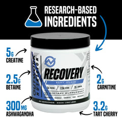 Outwork Nutrition Berry Splash drink glass showing a flavorful post-workout option for muscle support.