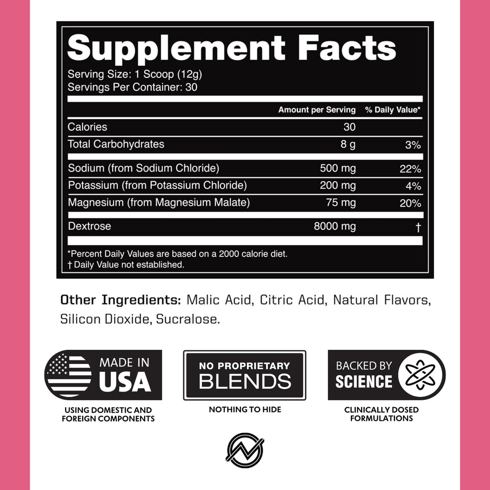 Outwork Nutrition Electrolytes Powder 30-serving container displayed