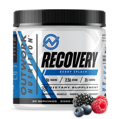 Outwork Nutrition post-workout recovery berry splash tub supports faster recovery after training.