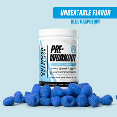 Outwork Nutrition label highlighting USA-made quality and transparent ingredients