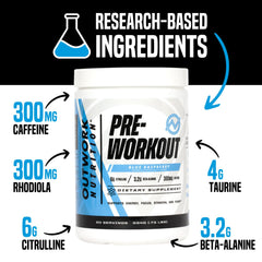 Outwork Nutrition preworkout shake being poured for focused training