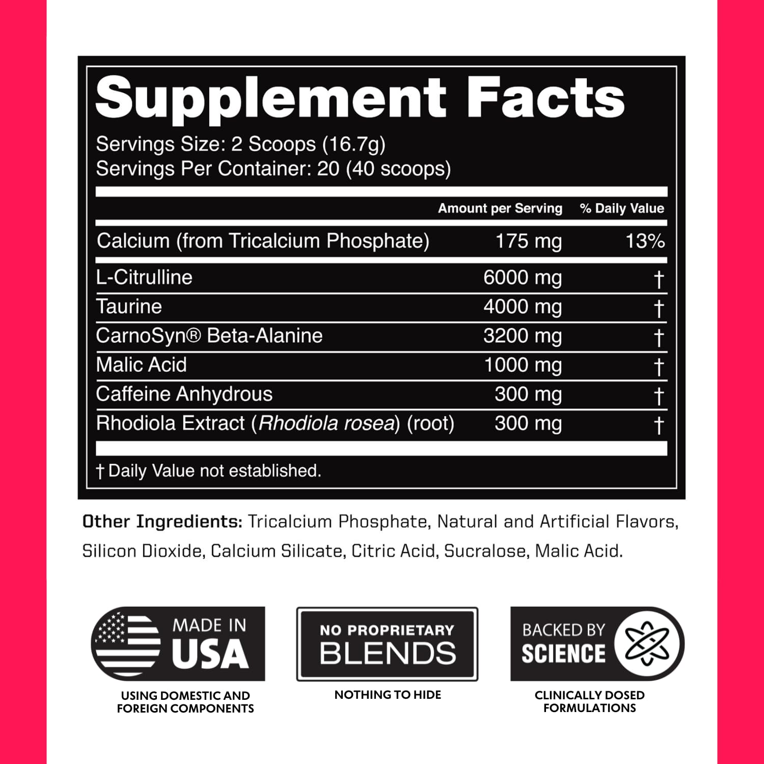 Outwork Nutrition product box with clean, science-backed branding.