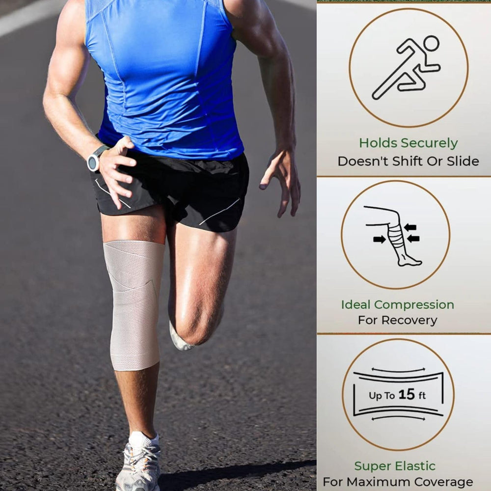 Outzen four-pack elastic bandage wrap ready for use