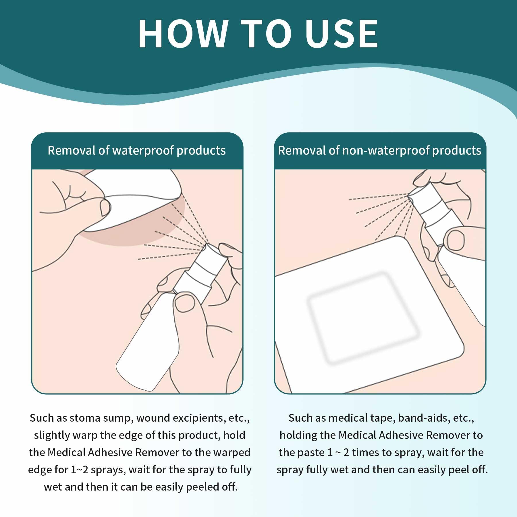 Ovand Fast Drying Adhesive Remover dries quickly for prepping skin for new adhesives