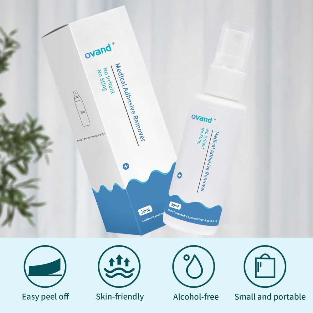 Ovand No Sting Adhesive Remover minimizes sting and skin irritation during removal