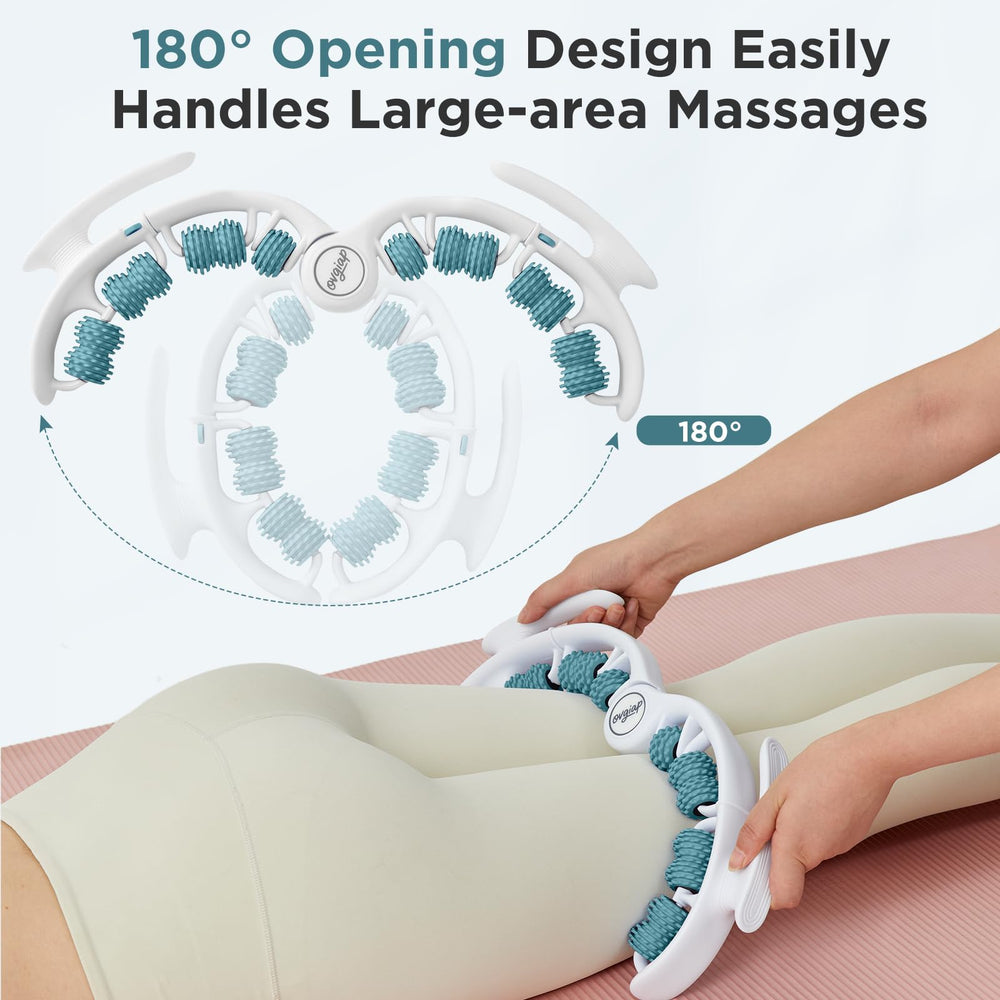 OVGIAP portable handheld massager fits in a gym bag for on-the-go relief.