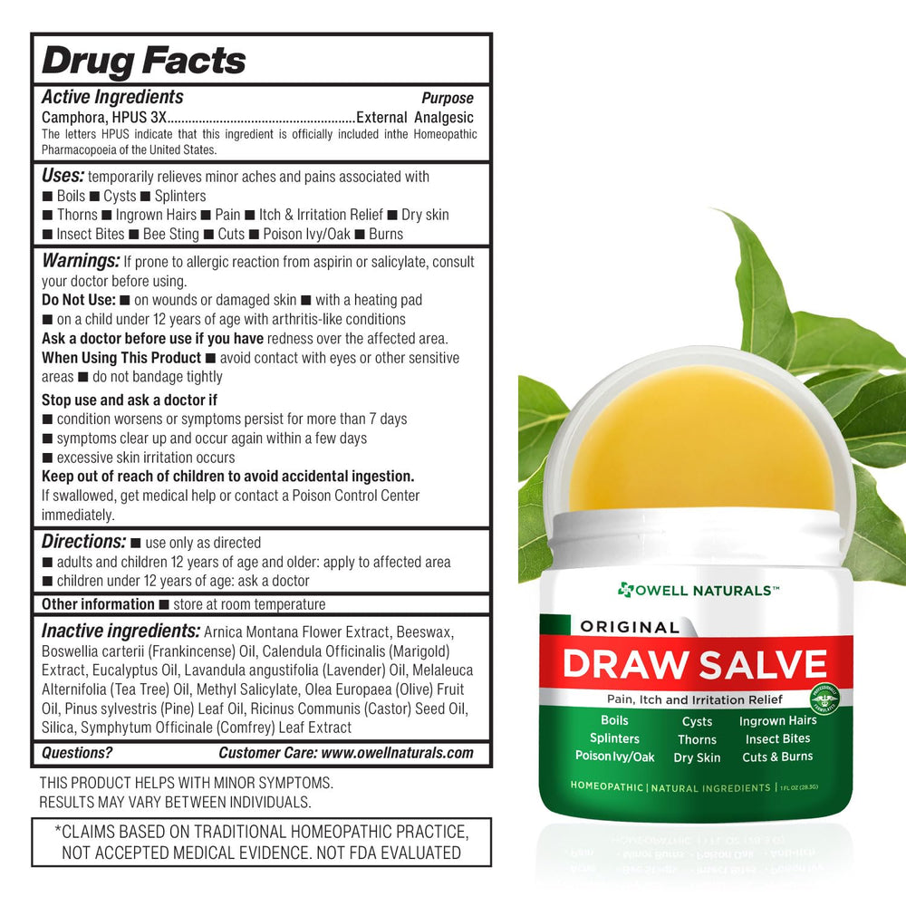 After bite use of OWELL Naturals Drawing Salve for itching relief.