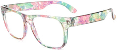 Gafas OWL con lentes claros para visión nítida en pantallas.