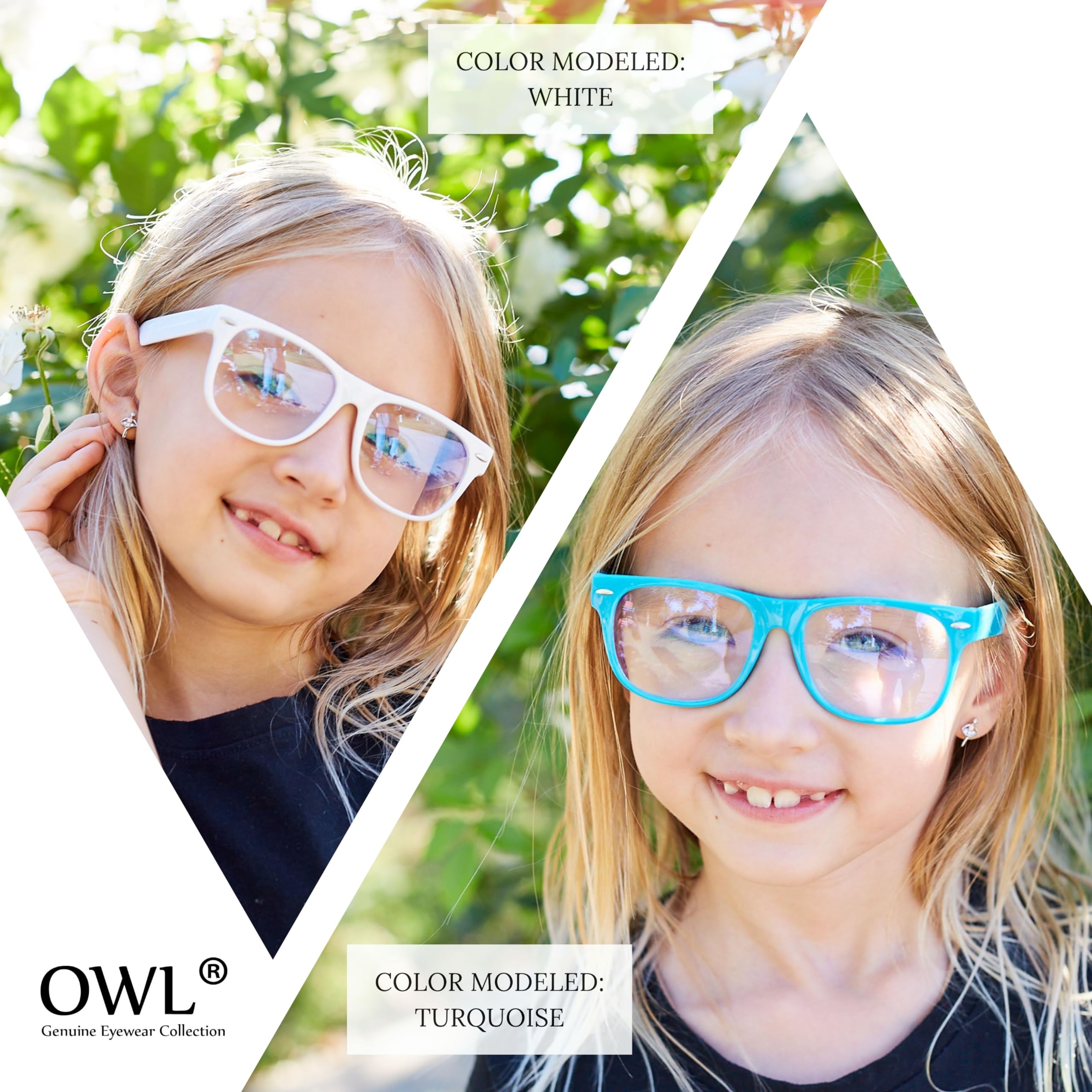 Gafas OWL incluyen probador gratuito para verificar filtrado azul.