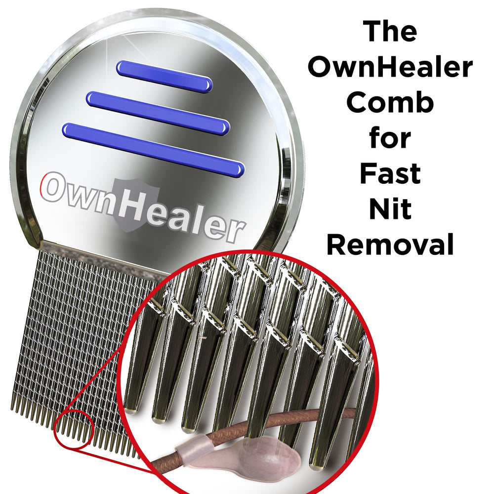 OWNHEALER peine-durable-metal-plastico: materiales durables para uso repetido