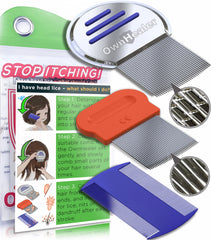 OWNHEALER peine-piojos-liendres-set: práctico para eliminar liendres en casa