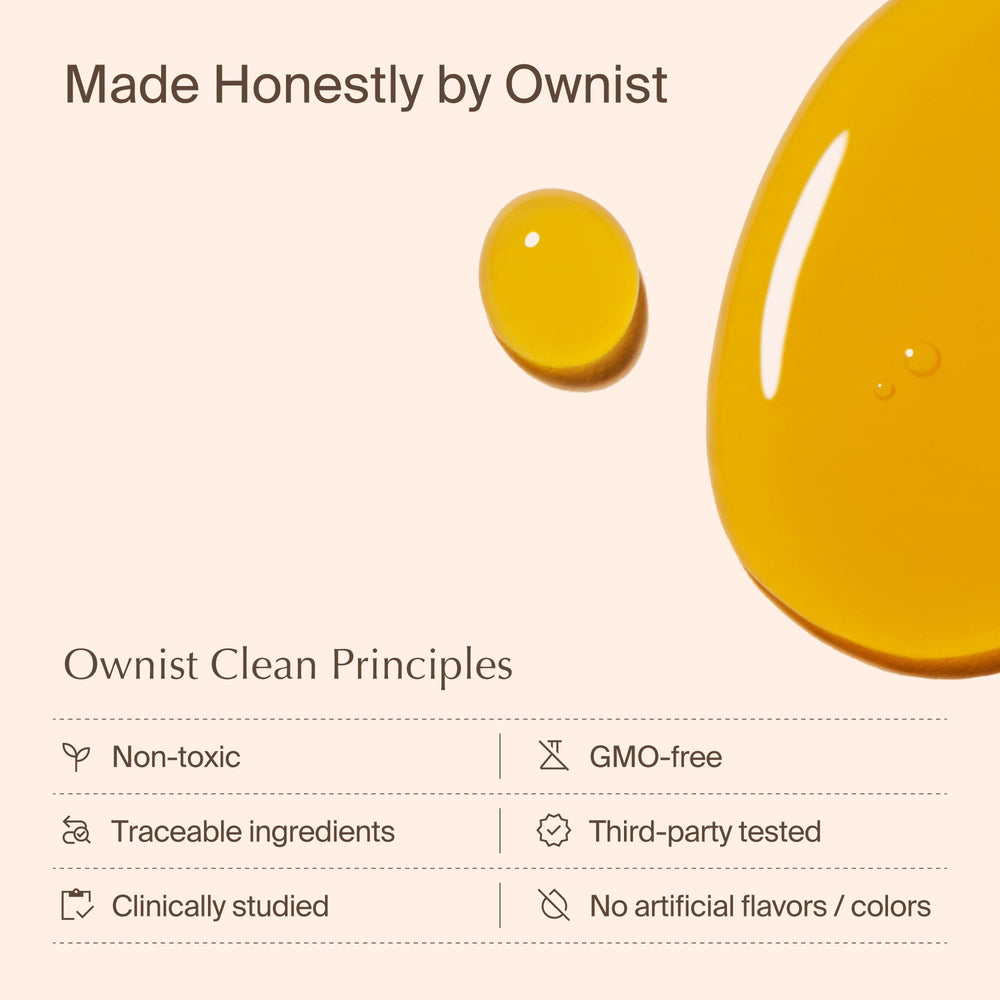 Ownist organic Valencia orange splash emphasizes natural taste.