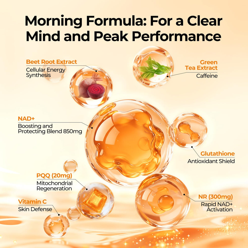 OxyEnergy night-time formula with tryptophan, resveratrol, and ergothioneine.