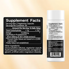 OxyEnergy Shilajit Capsules close-up of compact capsules for on-the-go use