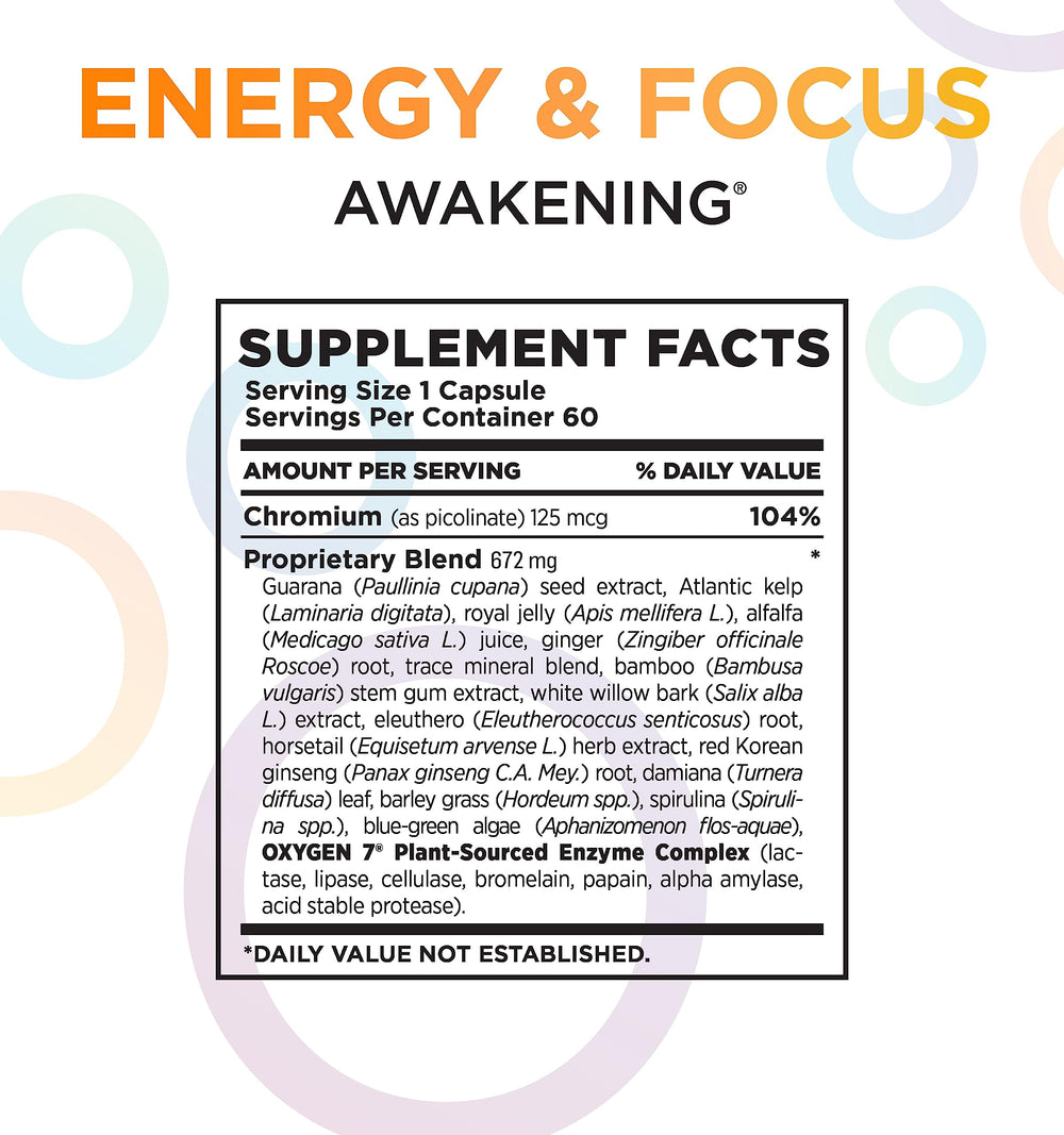 Oxygen Nutrition Awakening on a desk setup for focused work session.